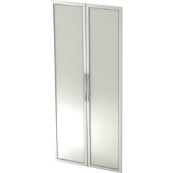 Hammerbacher V410G/S/BM Tür 5OH Glas Rahmen si