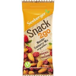 SEEBERGER 1499201 Seeberger Mandel Cranberry Mix Snack2go 50g 12St