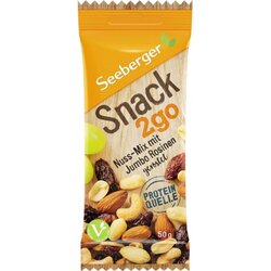 SEEBERGER 1599207 Nuss Mix Snack2go Rosinen 12x50g