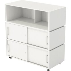Haupttheke LITTLE PEARL mit Rollen, Neutralware
