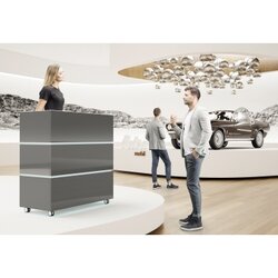 Neutralware 820127580 Theke Little Pearl 1060x1133x505mm grau