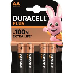 DURACELL 140851 Batterie Plus Mignon AA 4 St./Pack.
