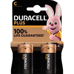 DURACELL 141827 Batterie Plus Baby C 1,5V 2 St./Pack.