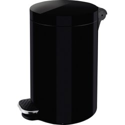 ZWINGO Z2300395 Tretabfalleimer 20l Stahl rund schwarz