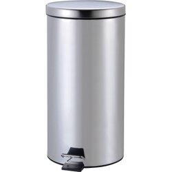ZWINGO Z2300300 Tretabfalleimer 20l Stahl rund Edelstahl