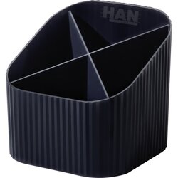 HAN 17248-13 Stifteköcher KARMA 4Fächer schwarz