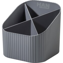 HAN 17248-18 Stifteköcher KARMA 4Fächer grau