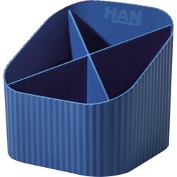 HAN 17248-16 Stifteköcher KARMA 4Fächer blau