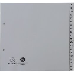 Exacompta 1723B Register 2/3 A4 PP A-Z grau 