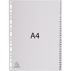 Exacompta 1931E Register A4 PP 1-31 grau 