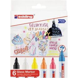 edding 4-95-6 Glasboardmarker 95 1,5-3mm sortiert 6St.