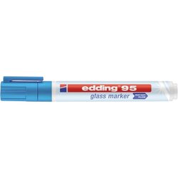 edding 4-95010 Glasboardmarker 95 1,5-3mm Rundspitze hellblau