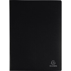 Exacompta 8821E Sichtmappe A4 PP 20Hüllen schwarz