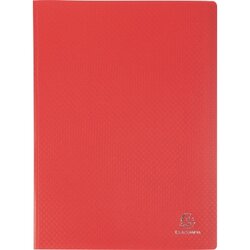 Exacompta 8825E Sichtmappe A4 PP 20Hüllen rot 