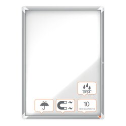 Nobo® 1902580 Schaukasten 75,2x100x4,5cm 9xDIN A4 ws/si