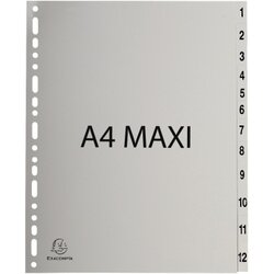 Exacompta 2912E Register  A4+ 1-12 gr