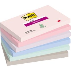 Post-it® 655-6SS-SOUL Haftnotiz Super Sticky Notes 127x76mm 6x90Bl
