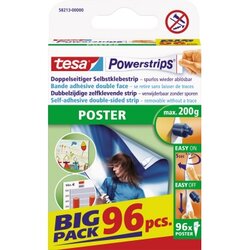 tesa® 58213-00000 Klebestücke Powerstrips Poster 14,5x42mm ws96 St./Pack