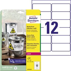 Avery Zweckform L4776-20 Folienetikett 99,1x42,3mm 240 St./Pack.