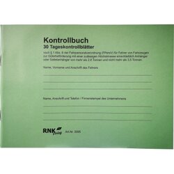 RNK Verlag 3095 Fahrtenbuch A5 quer 32Bl 