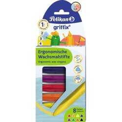 Pelikan 300000361 Wachsmaler griffix sortiert 8St