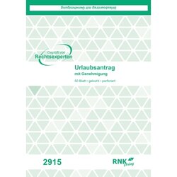 RNK Verlag 2915 Urlaubsantrag A5 50Bl 