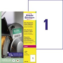 Avery Zweckform L7917-40 Etikett 210x297mm ws 40 St./Pack.