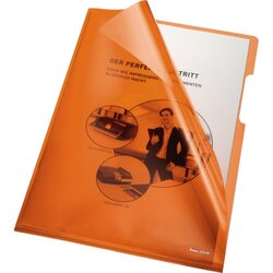 Bene 205000OR Sichthülle DIN A4 HPVC orange 100 St./Pack.