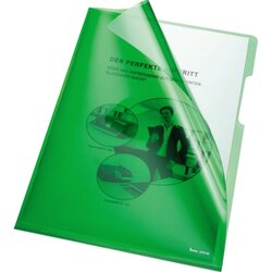 Bene 205000GN Sichthülle DIN A4 HPVC grün 100 St./Pack.