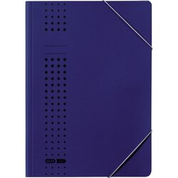 ELBA 400010108 Eckspanner chic DIN A4 150Bl. Karton dunkelblau