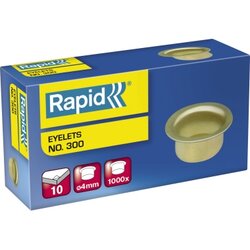 Rapid 31073008 Öse Nr.300 Stahl vermessingt 1.000 St./Pack.
