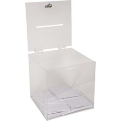 Exacompta 89058D Einwurfbox 21x21x21cm glasklar 
