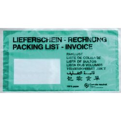 Neutralware 161384400 Warenbegleitpapiertasche  DL Papier dgn 1.000St.