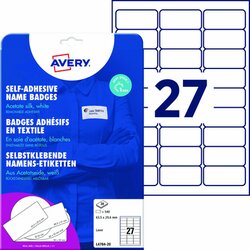 Avery Zweckform L4784-20 Namensetikett 63,5x29,6mm 540 St./Pack.