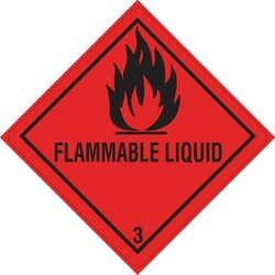 DR-Label DR653S1010 Versandetikett Kl.3 Flammable 100x100mm 500St.