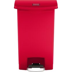 Rubbermaid 1883566 Tretabfalleimer Slim Jim Kunststoff 50l rot