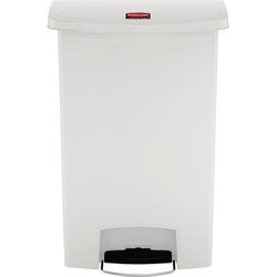 Rubbermaid 1883561 Tretabfalleimer Slim Jim Kunststoff 90l weiß