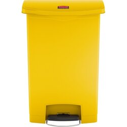 Rubbermaid 1883579 Tretabfalleimer Slim Jim Kunststoff 90l gelb