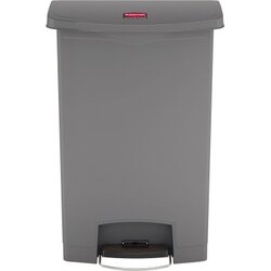 Rubbermaid 1883606 Tretabfalleimer Slim Jim Kunststoff 90l grau