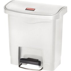 Rubbermaid 1883554 Tretabfalleimer Slim Jim Kunststoff 15l weiß