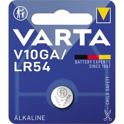 Varta 04274101401 Knopfzelle V10GA 1,5V 1430mAh Alkali-Mangan
