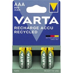 Varta 56813101404 Akku Recycled AAA NIMH 800mAh 4 St./Pack.