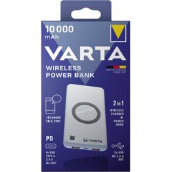 Varta 57913101111 Akku Powerbank  3,7V/10.000mAh Wireless