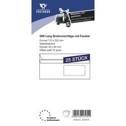 POSTHORN 02220619 Posthorn Briefumschlag DL mF sk 75g ws 25 St.