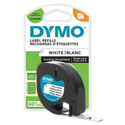 DYMO® S0721660 Schriftbandkassette LetraTag 12mmx4m sw auf ws