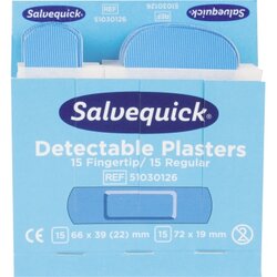 Salvequick 1009736 Pflaster Fingerkuppe detektierbar 35 St./Pack.