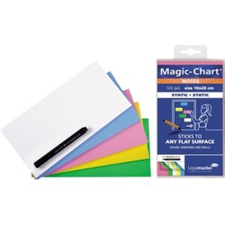 Legamaster 7-159499 Flipchartnotizen Magic 10x20cm sort 500 St./Pack.