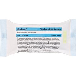 aluderm® 1003372 Verbandpäckchen mittel 4mx8cm Kompresse 10x12cm