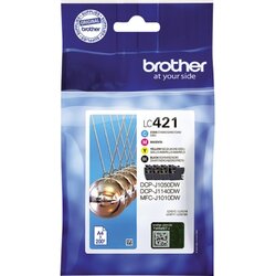 Brother LC421VAL Tintenpatrone 200Seiten sw/c/m/y 4 St./Pack.