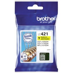 Brother LC421Y Tintenpatrone 200Seiten gelb 